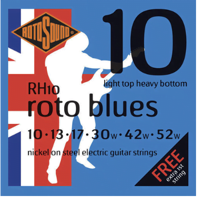 ROTOSOUND RH10 10-52 CORDE GUITARE ÉLECTRIQUE BLUES image 0
