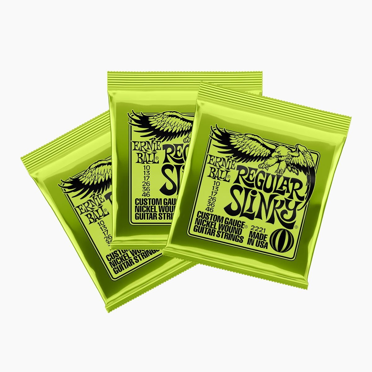 Ernie Ball Regular Slinky Pack x3 10-46 image 0
