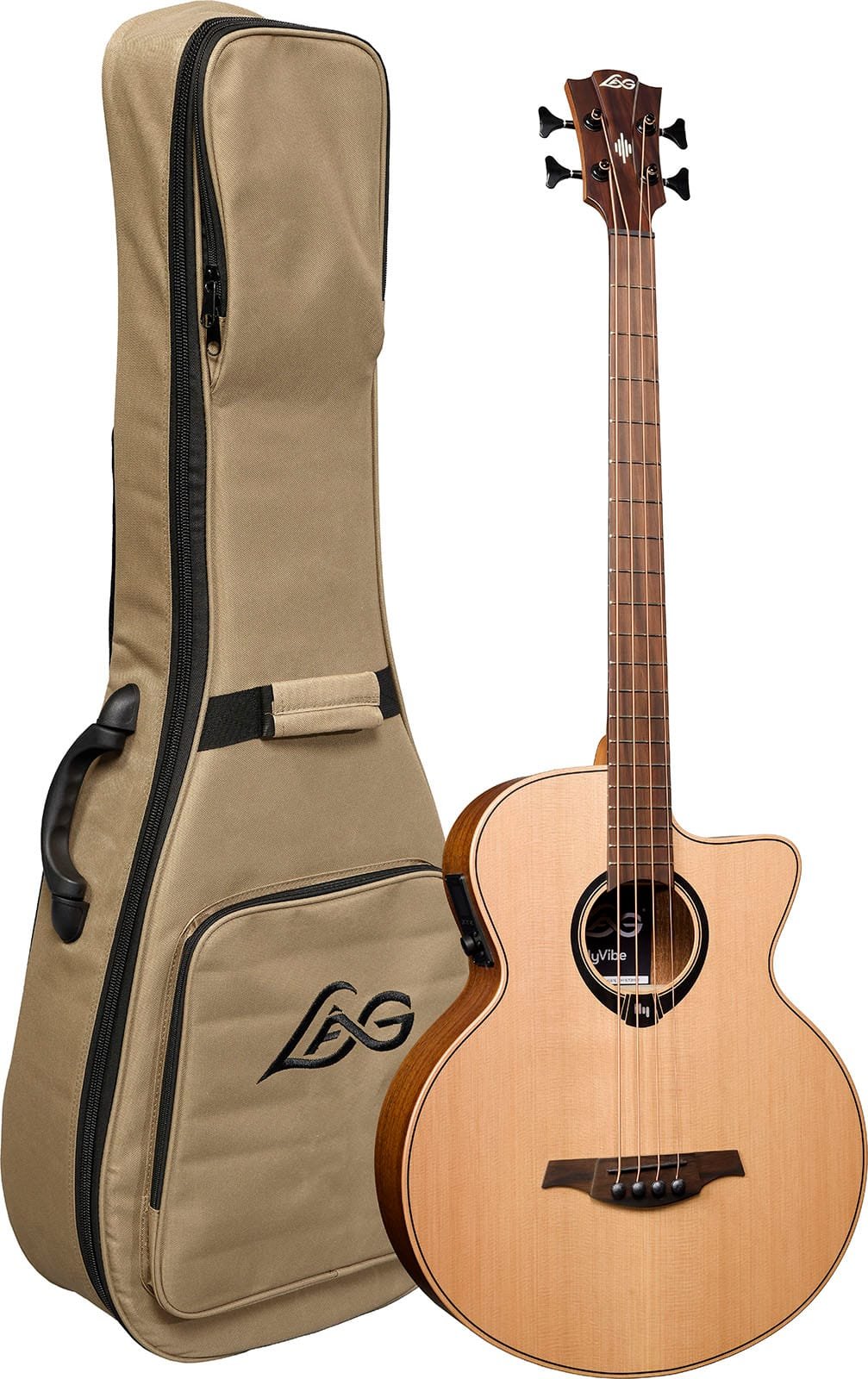Lâg Hyvibe 10 Jumbo Bass Cutaway Electro image 0