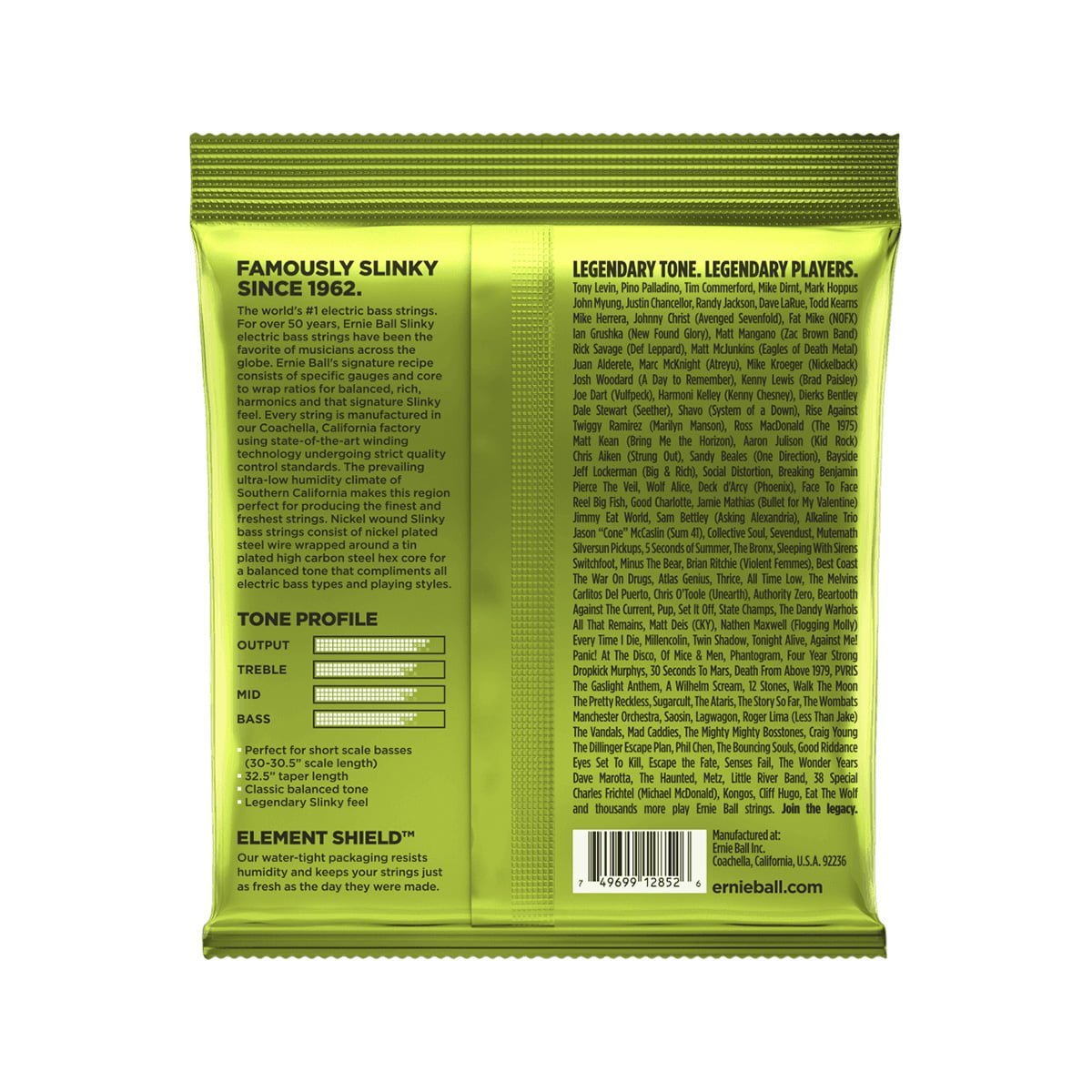 Ernie Ball Slinky nickel wound regular slinky short scale 45-105 image 1