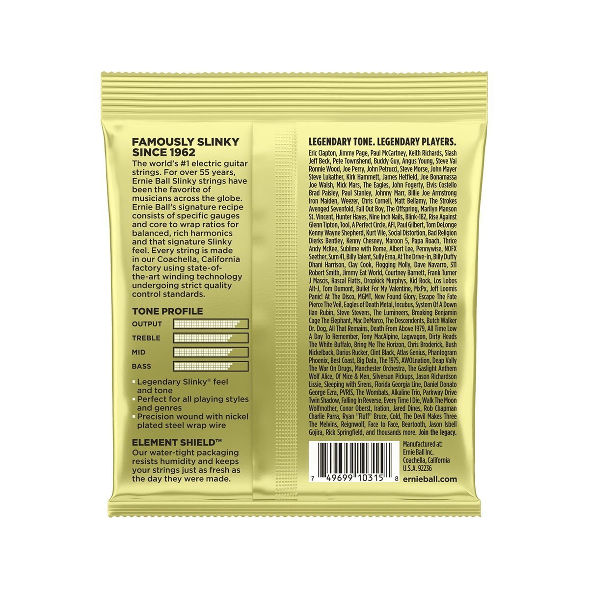 Ernie Ball Mammoth slinky 12-62 image 1