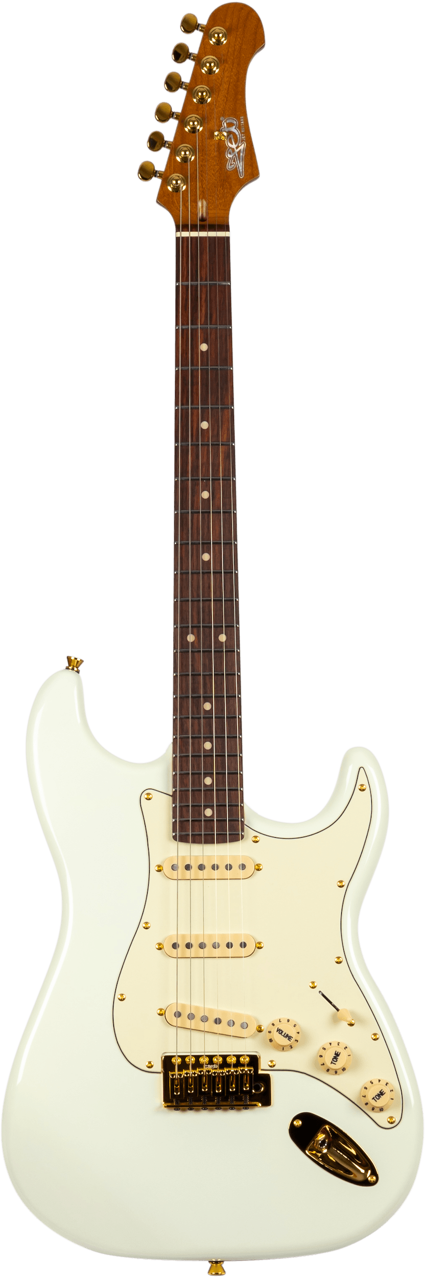 Jet Guitars Js 380 Olympic White Gold image 0