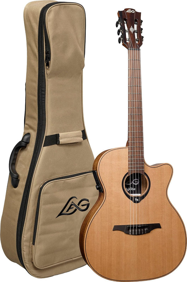 Lâg Hyvibe 10 Nylon Auditorium Cutaway Electro
