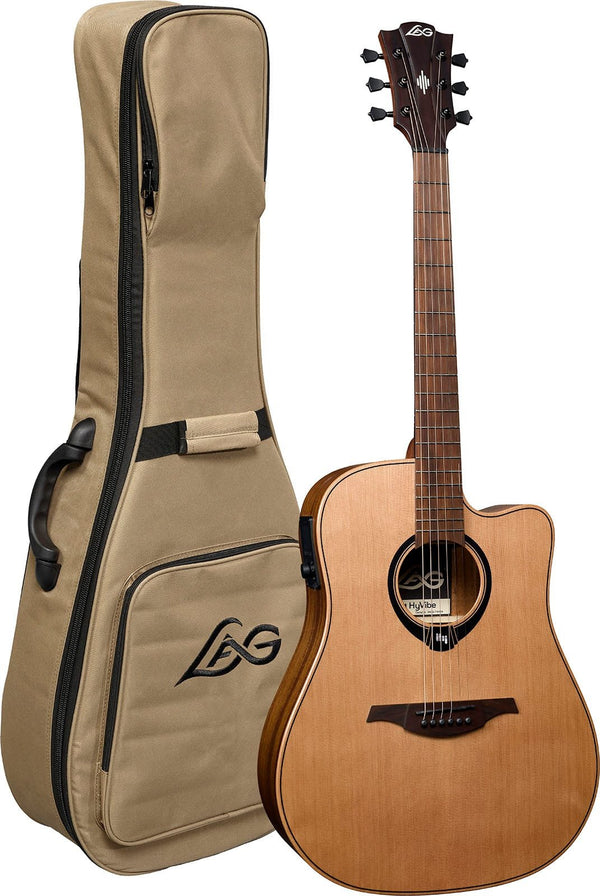 Lâg Hyvibe 10 Dreadnought Cutaway Electro