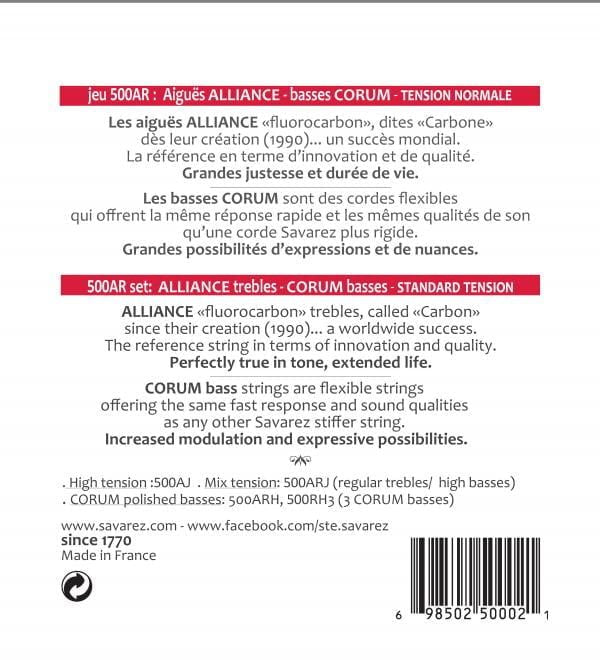 Savarez Alliance Corum Tension Mixte (Basse: Forte / Aigues: Normal)
