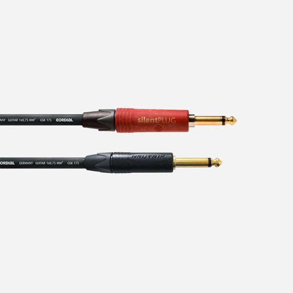 Cable Cordial Serie Encore Silent Noir Droit 6m (Anti Pock)