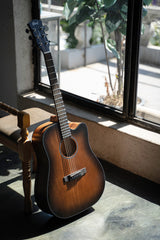 Cort Core-dc Acajou Black Burst 6