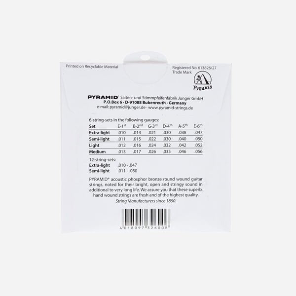 Pyramid Phosphor Bronze Light 12-52