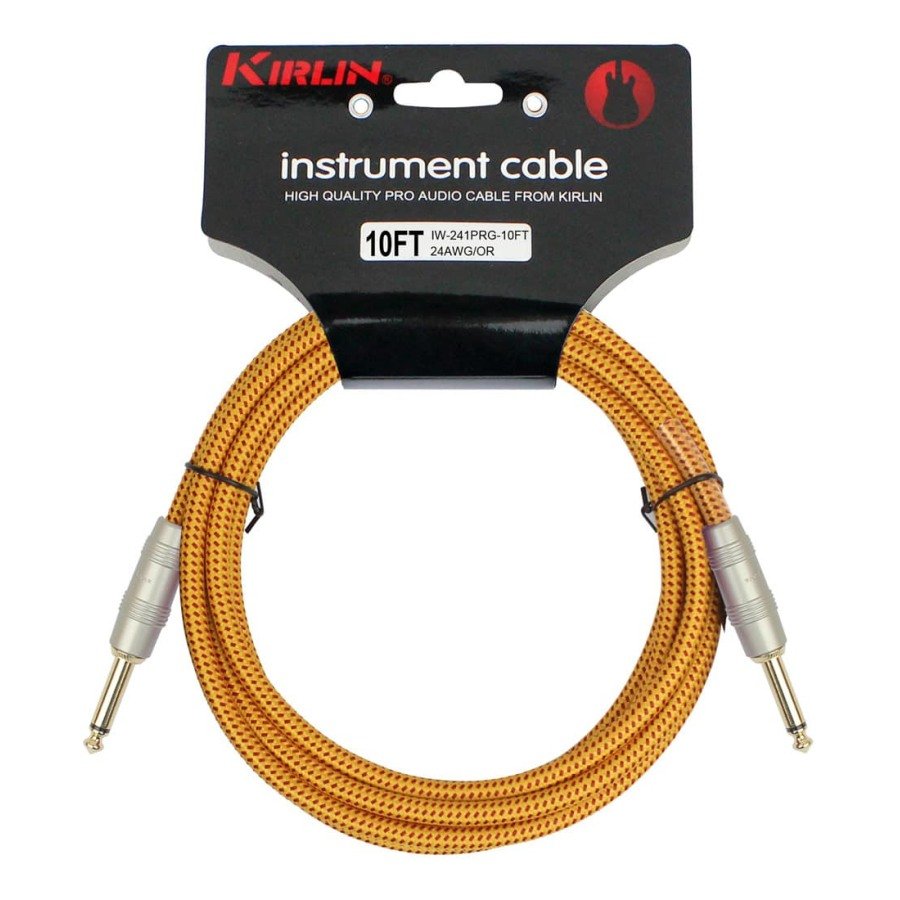 Cable Guitare Kirlin 6m Jack Orange