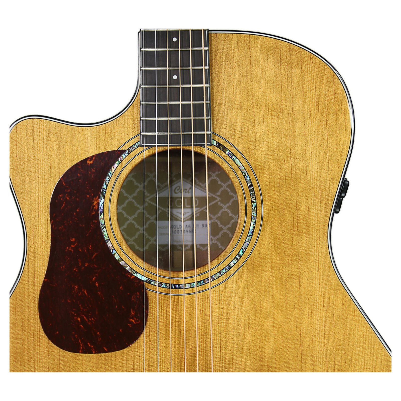 GUITARE CORT GOLD A6 GAUCHER NATUREL BR