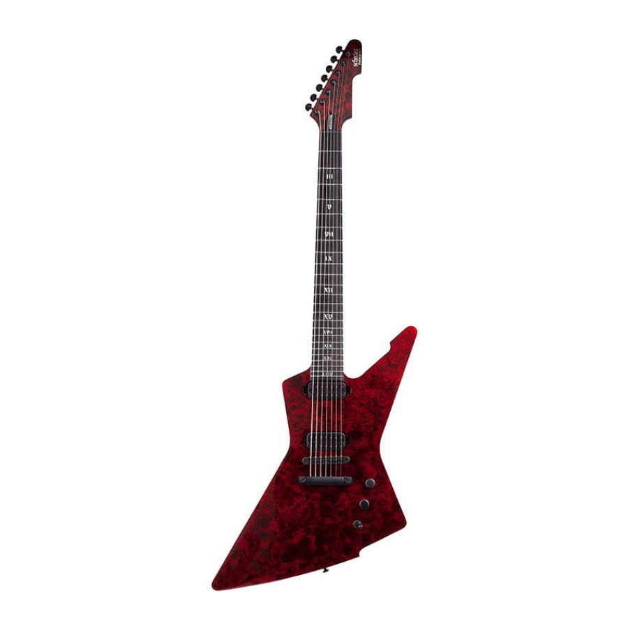 Schecter Apocalypse E-7 chevalet fixe - Red Reign