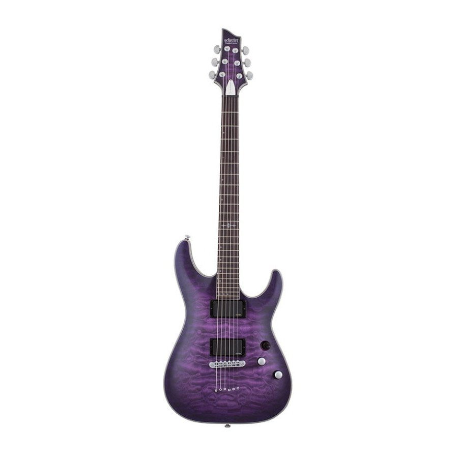 Schecter C-1 Platinum - Satin Purple Burst