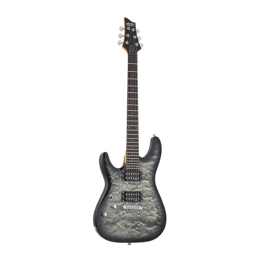 Schecter C-6 Plus, gaucher - Charcoal Burst