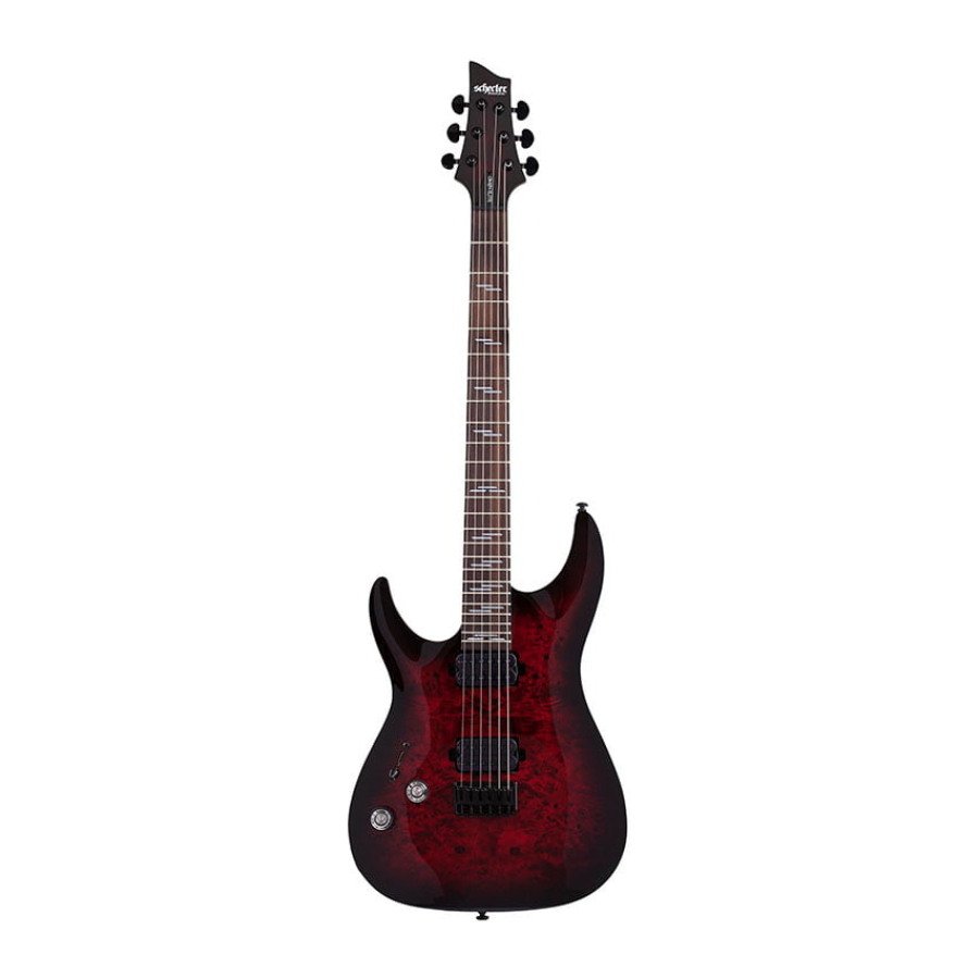 Schecter Omen Elite 6, gaucher - Black Cherry Burst