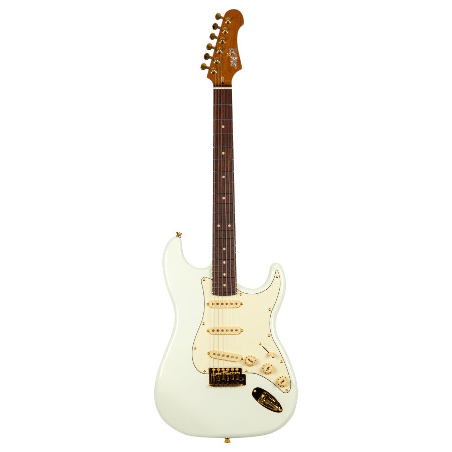 Jet Guitars JS 380 Olympic White Gold