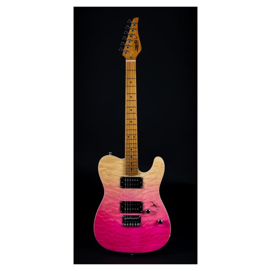 Jet Guitars JT 450 Quilted Transparent Pink