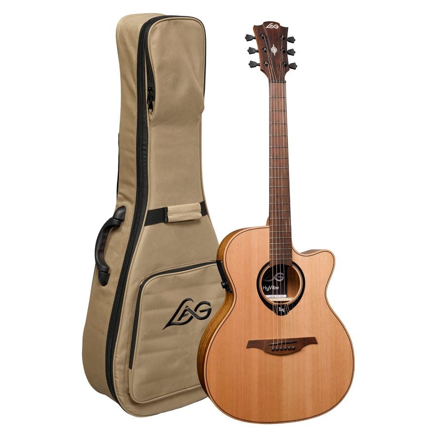 Lâg HyVibe 10 Auditorium Cutaway Electro