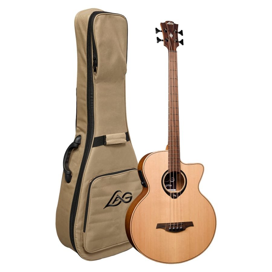 Lâg HyVibe 10 Jumbo Bass Cutaway Electro