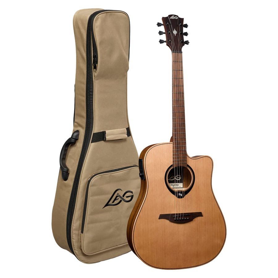 Lâg HyVibe 10 Dreadnought Cutaway Electro