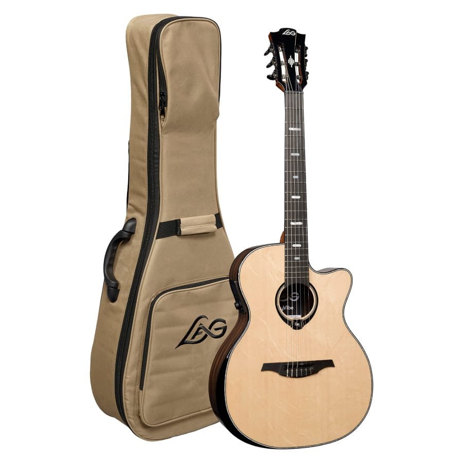 Lâg HyVibe 50 Nylon Auditorium Cutaway Electro