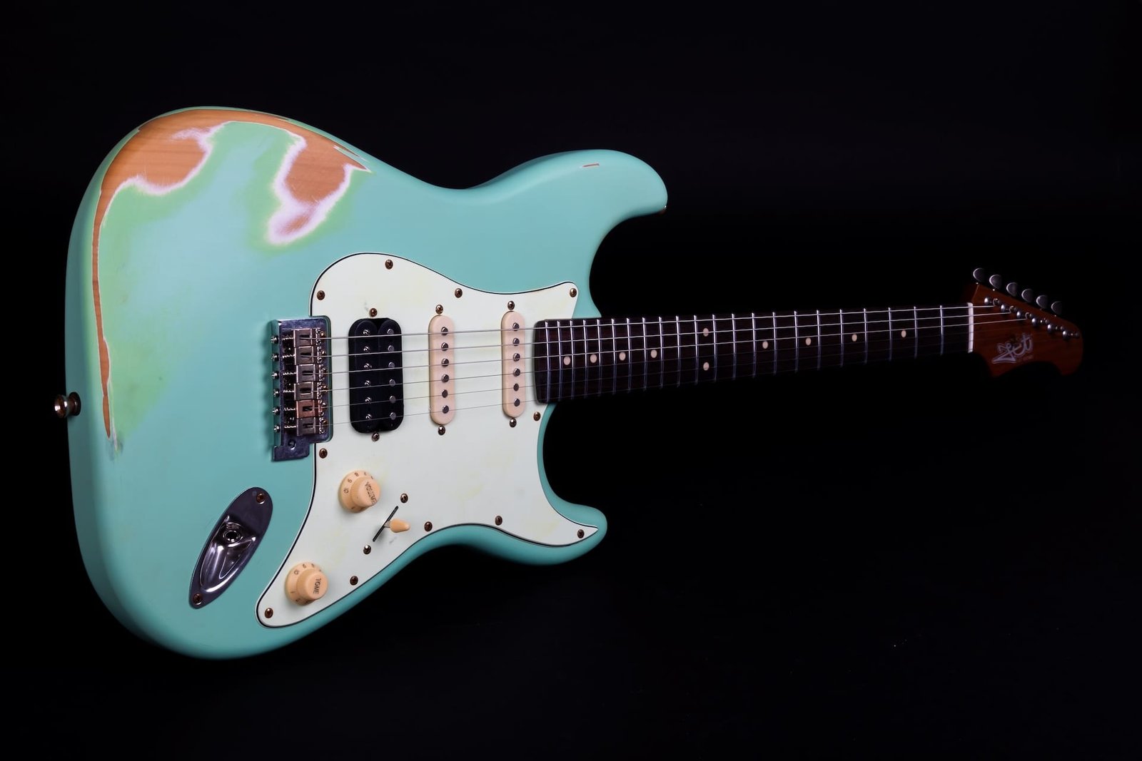 Jet Guitars JS 400 Sea Foam Green Relic